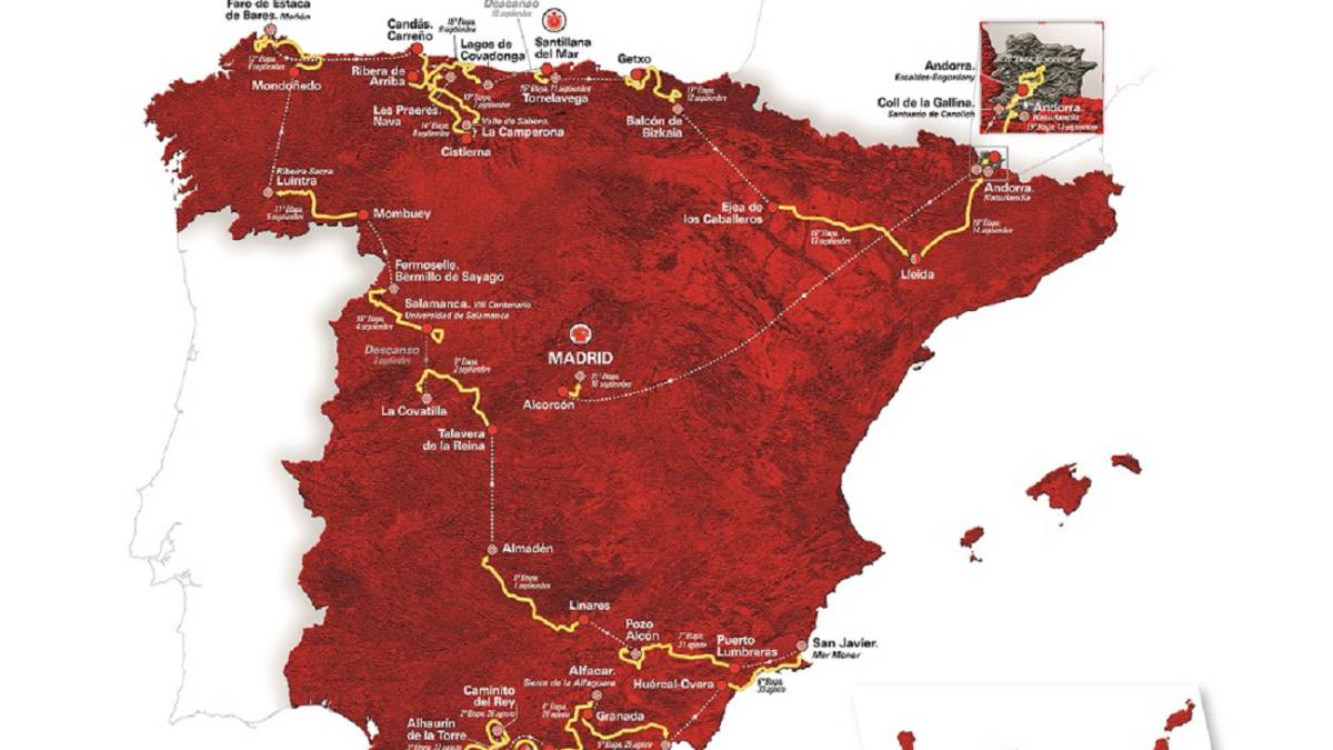 mapa vuelta ciclista a españa Ciclismo | Consulte aquí el mapa y todas las etapas de la Vuelta 