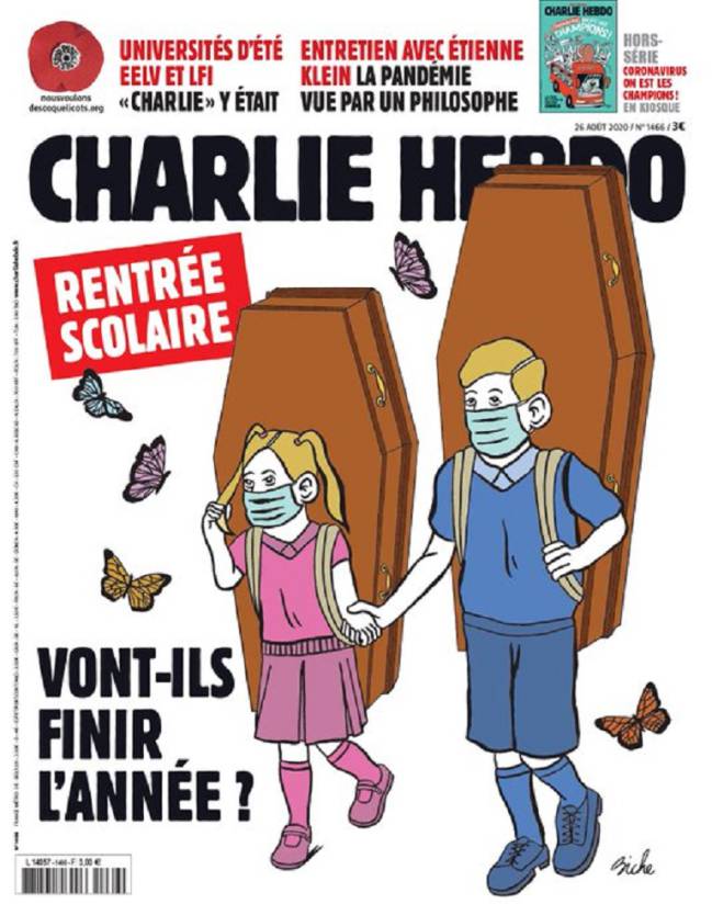Coronavirus | La dura portada de Charlie Hebdo por la vuelta al colegio -  