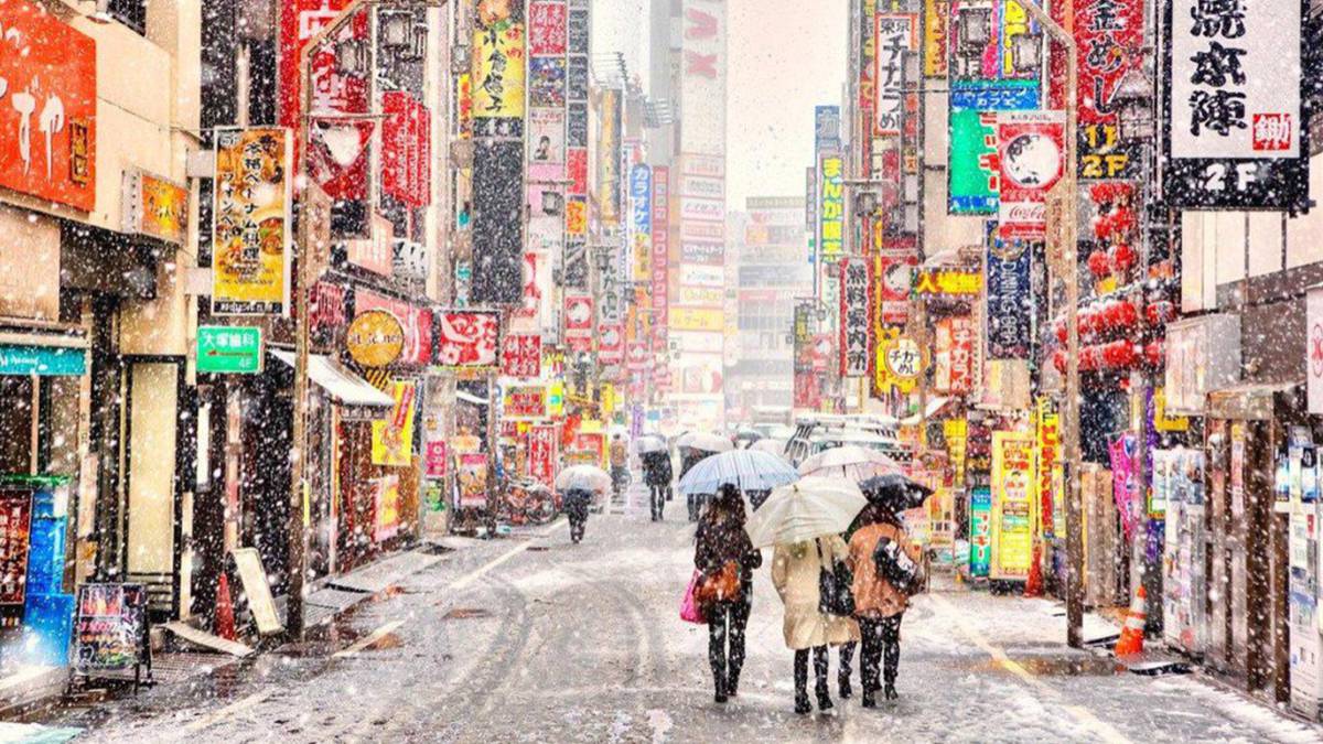 Tokio Se Cubre De Una Nevada Inusual Y La Ciudad Parece Otra