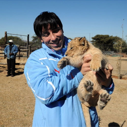 La selección uruguaya visitó una reserva de leones próxima a Kimberley -  