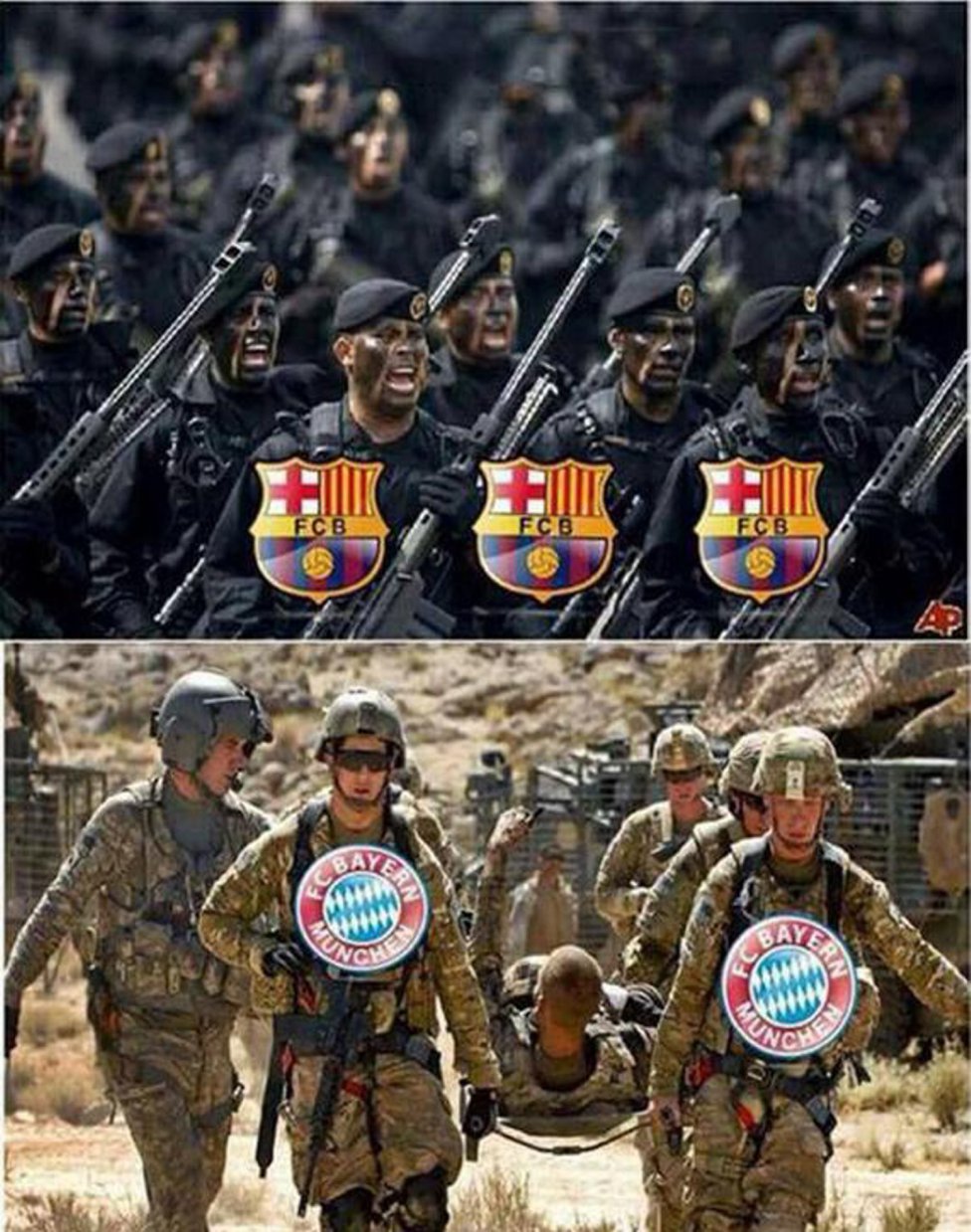 Barcelona Bayern Los Memes Deportivos Ms Graciosos Ascom