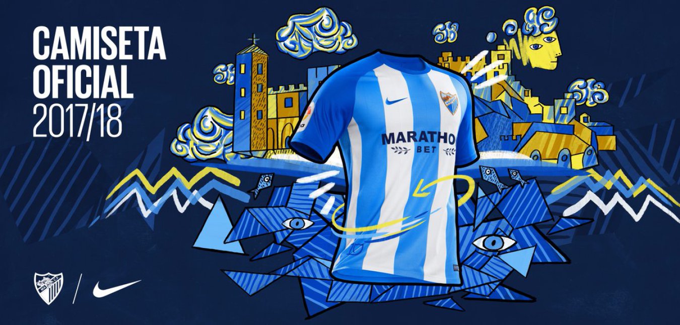 al menos Yo También El Málaga da a conocer el diseño de su primera camiseta 2017-18 - AS.com