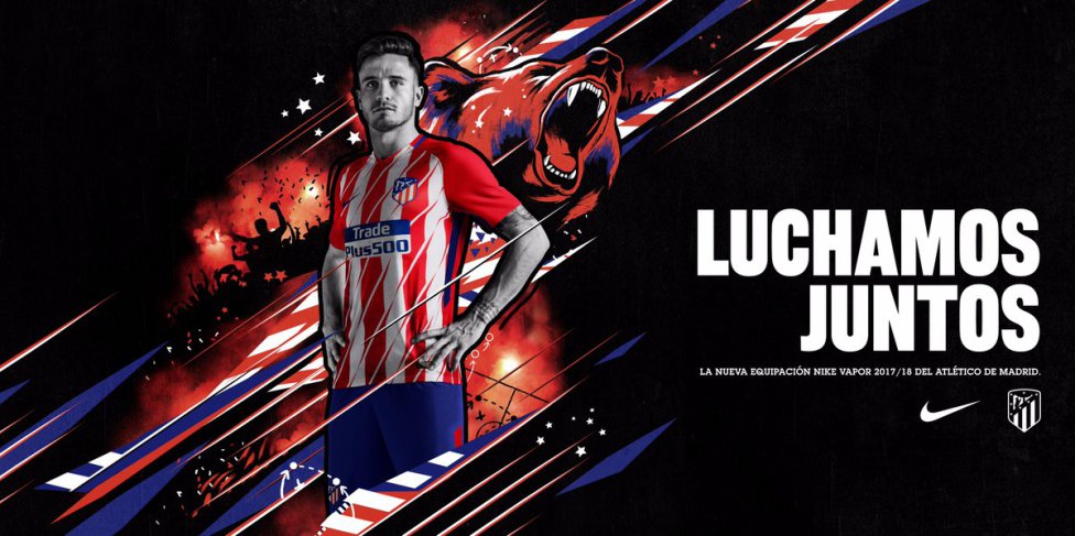 El Atlético de Madrid presentó su camiseta para la temporada 2017