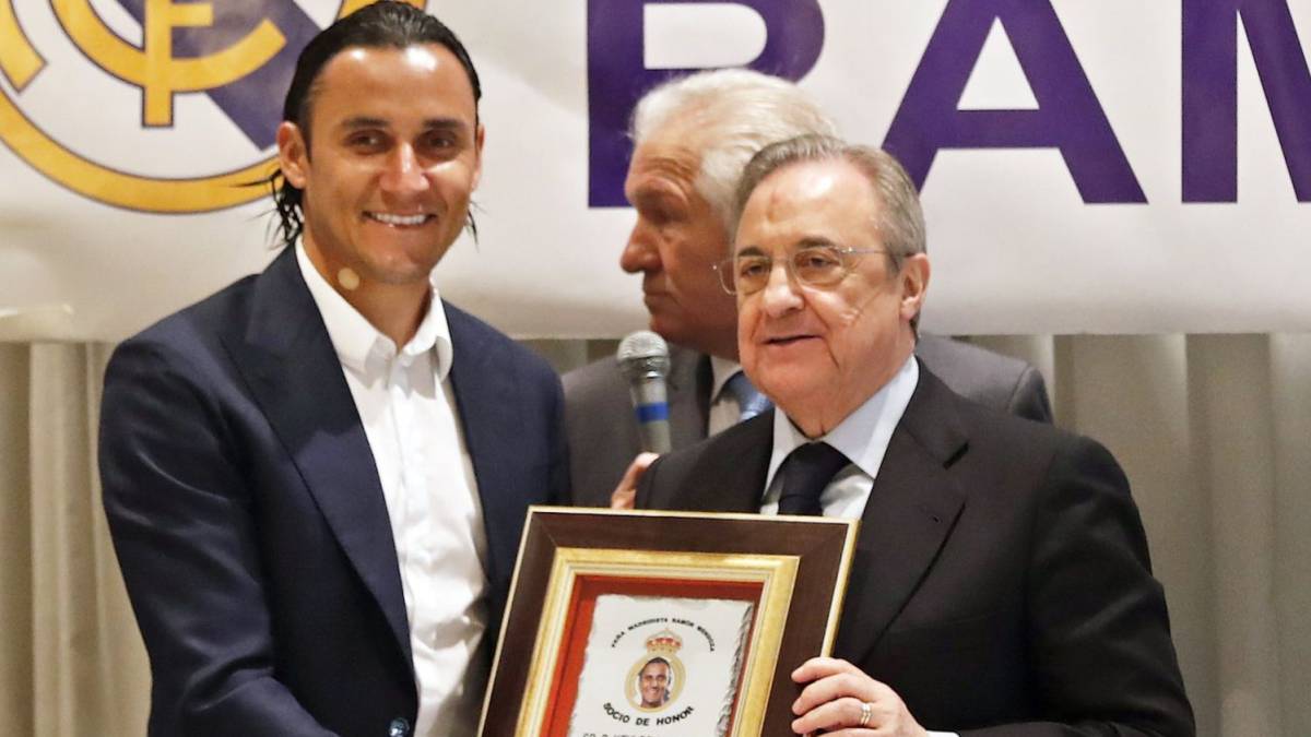 Resultado de imagen para florentino perez y keylor navas