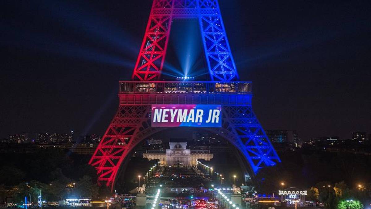 Cuánto costó la presentación de Neymar en la Torre Eiffel? - AS.com