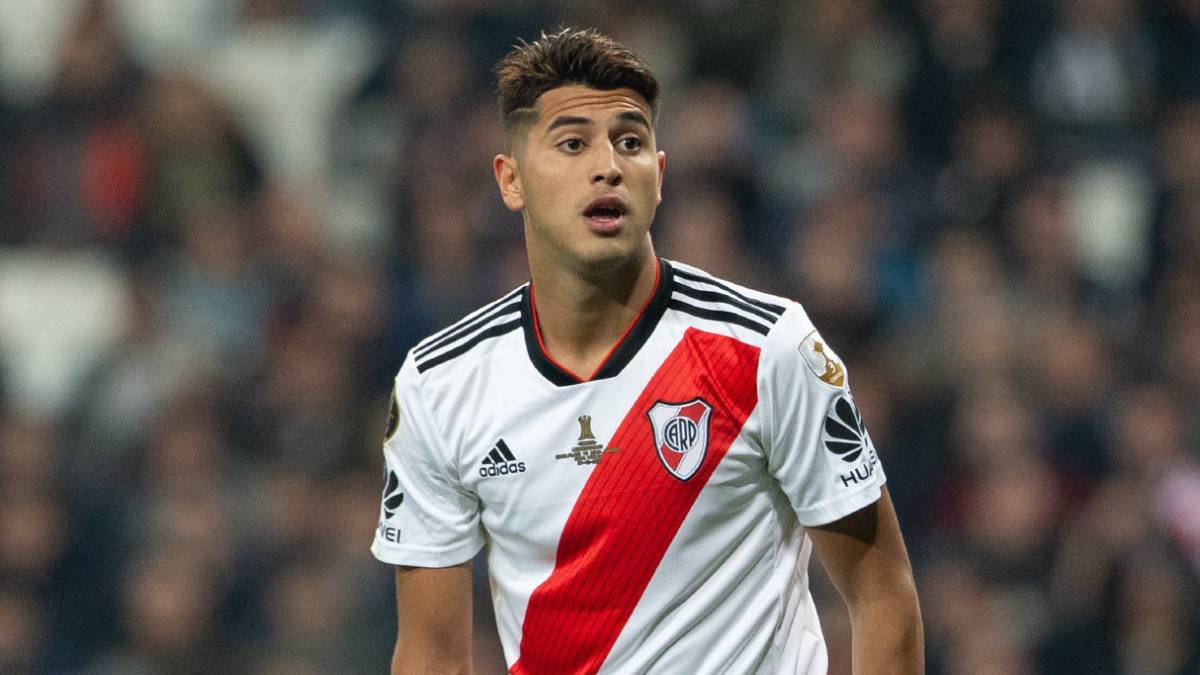 Exequiel Palacios, en la final de la Libertadores.