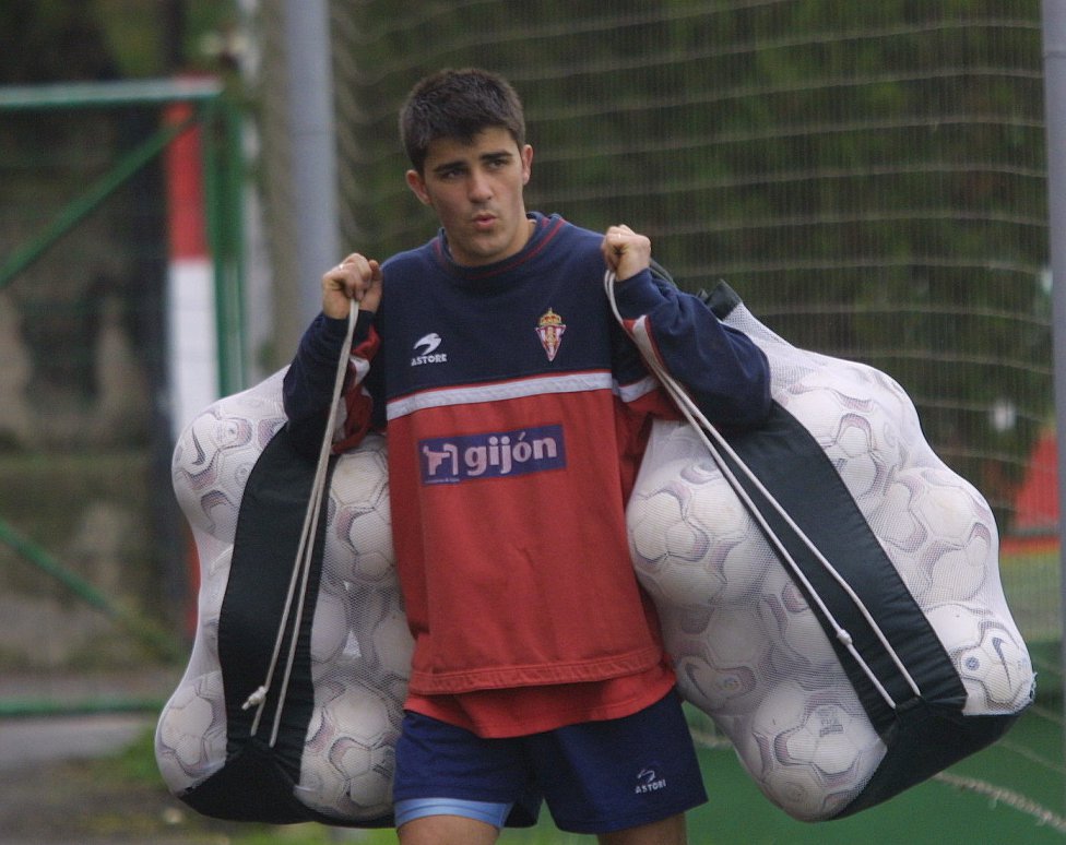 La irrupción de Villa en el Sporting de Gijón 