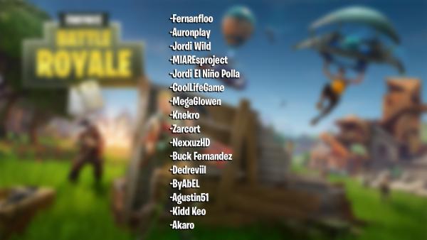 What Youtubers Play Fortnite On Ps4 Fortnite Lista De Youtubers En El Torneo De El Rubius Meristation