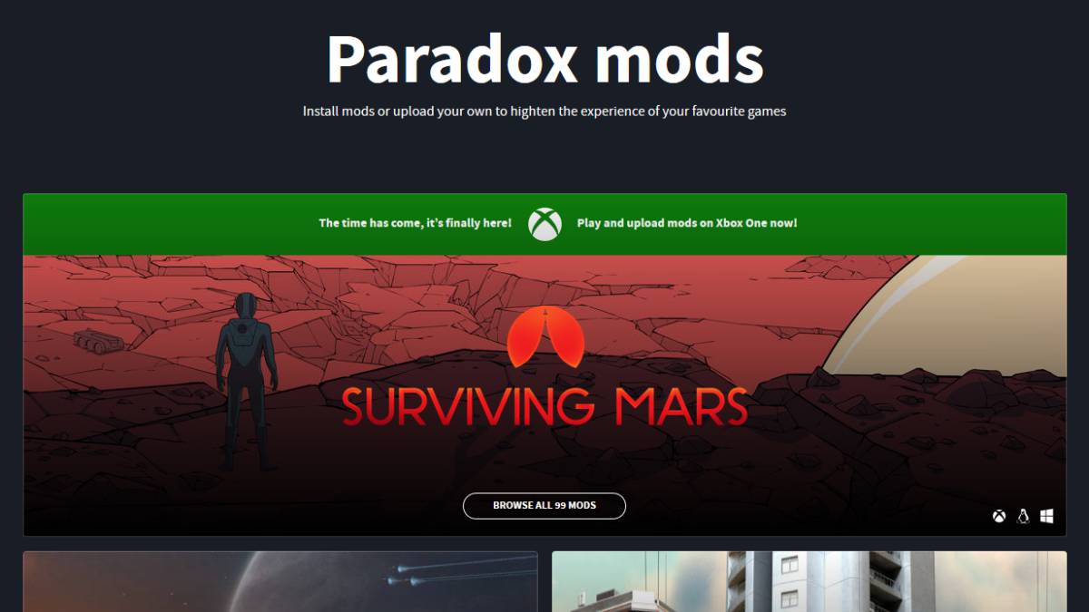 Los Mods Llegan A Xbox One De La Mano De Paradox Meristation