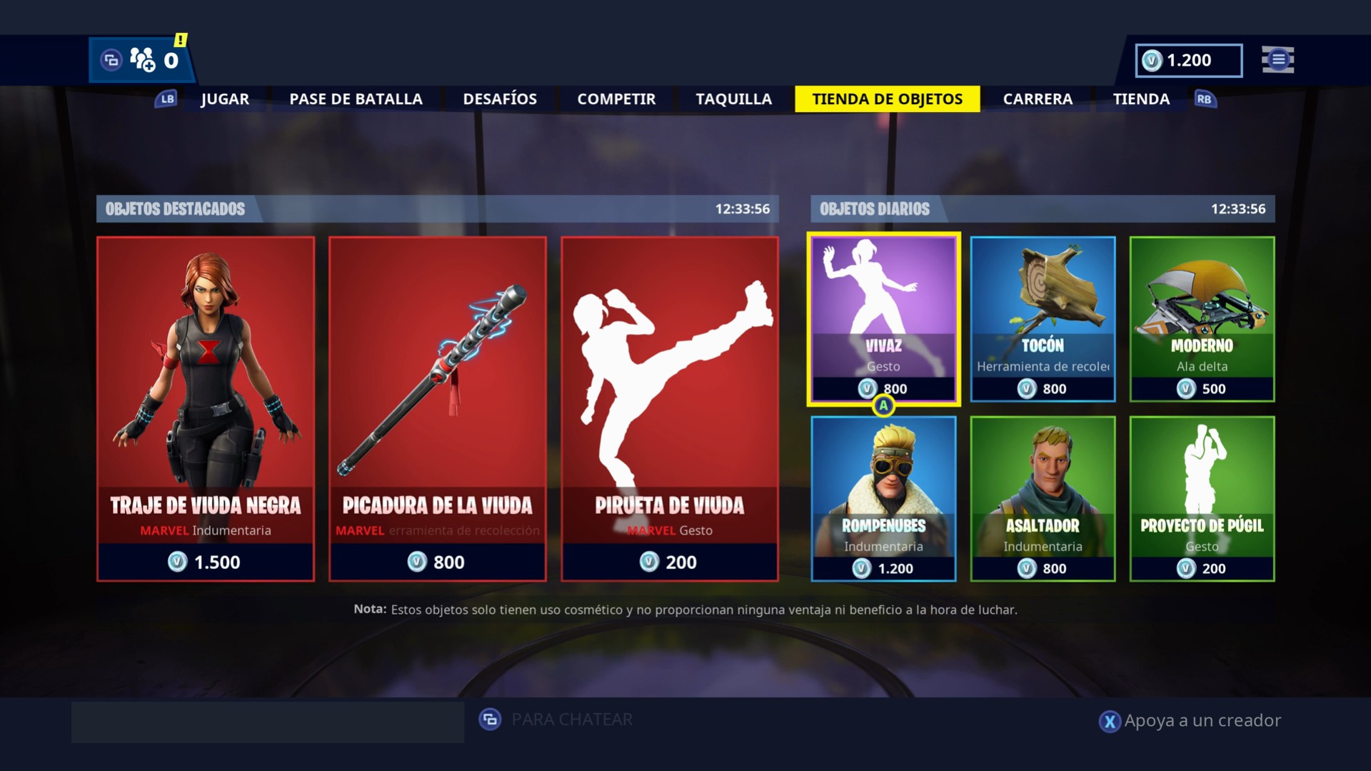  - tienda de fortnite viuda negra