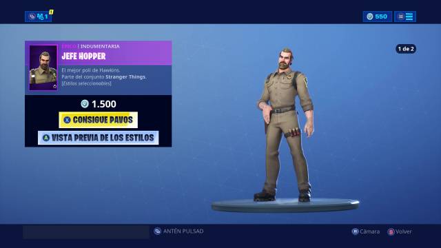 Al Stranger Things Skins In Fortnite Fortnite Ya Disponibles Las Skins De Demogorgon Y Jefe Hopper De Stranger Things Meristation