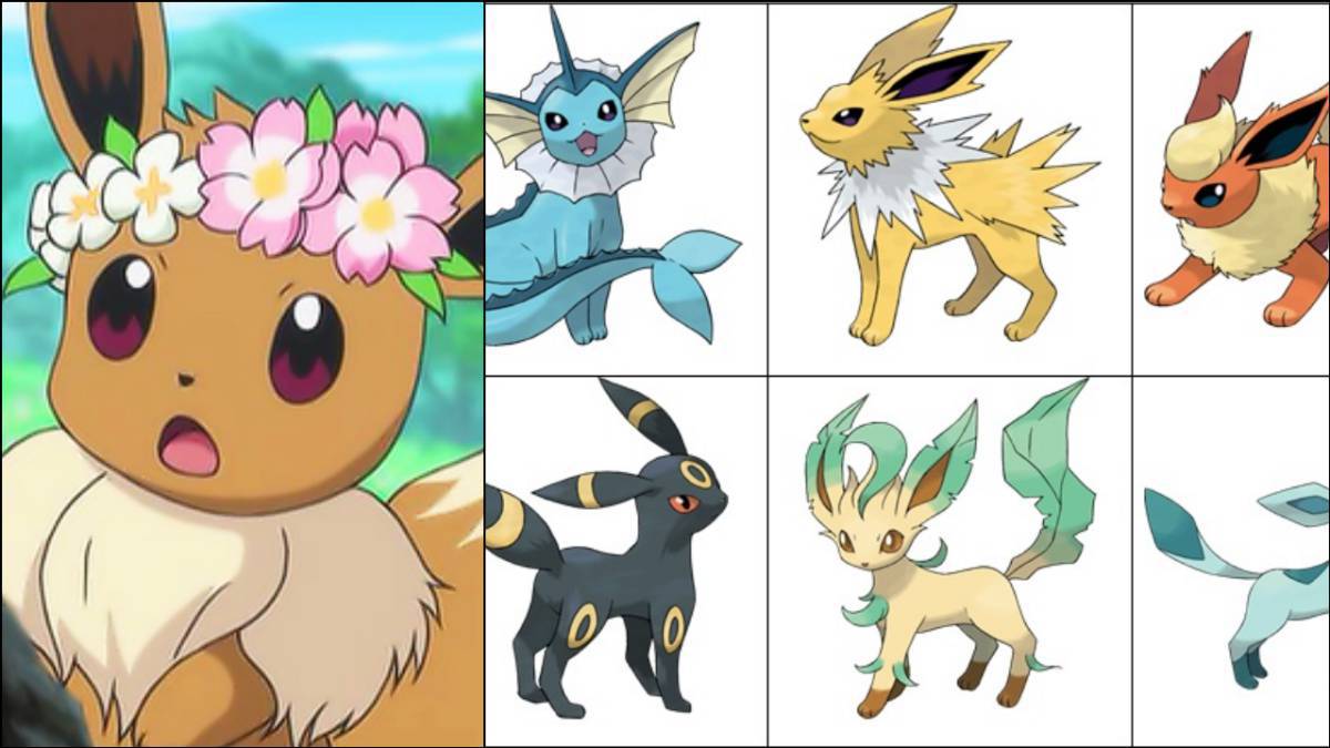 Pokemon Go Todas Las Evoluciones De Eevee Shiny Y Corona De Flores Meristation