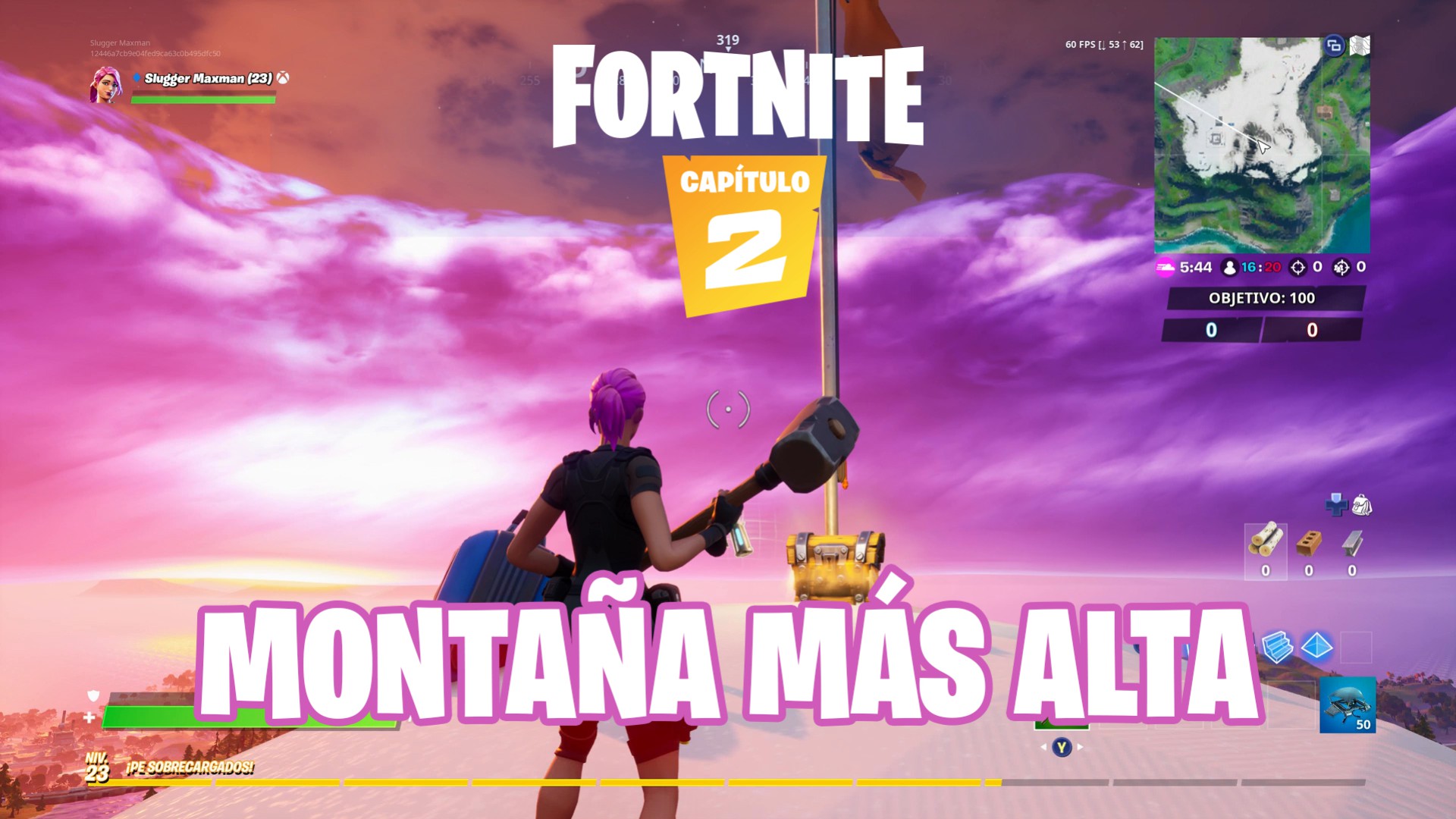 Visita La Montaña Mas Alta Fortnite Desafio De Fortnite Llega Hasta La Cima De La Montana Mas Alta Mientras Llevas El Traje De Travesia Meristation