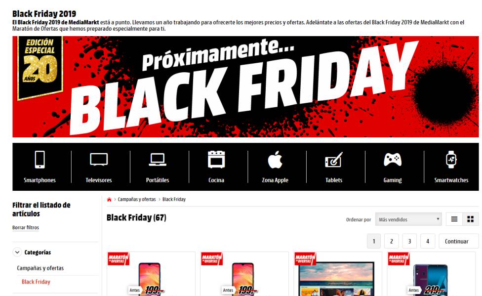 mensual Instalar en pc color Black Friday: Media Markt, el pionero en traerlo a España en 2012 - AS.com