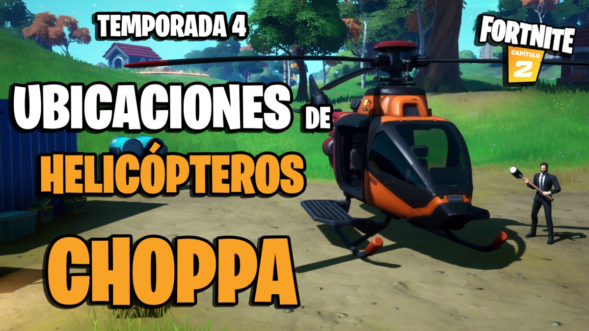 Partes Del Helicóptero Fortnite Choppa En Fortnite Temporada 4 Donde Estan Todos Los Helicopteros Meristation