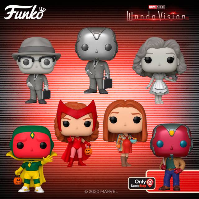 Los Nuevos Funko Pop De Wandavision Descubren Todos Los Trajes De Bruja Escarlata Y Vision Meristation