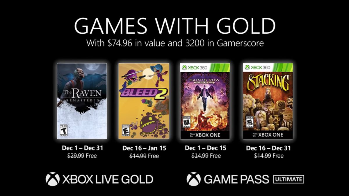 Anunciados Los Juegos Gratis De Xbox Live Gold De Diciembre De 2020 Para Xbox Series Y One Meristation