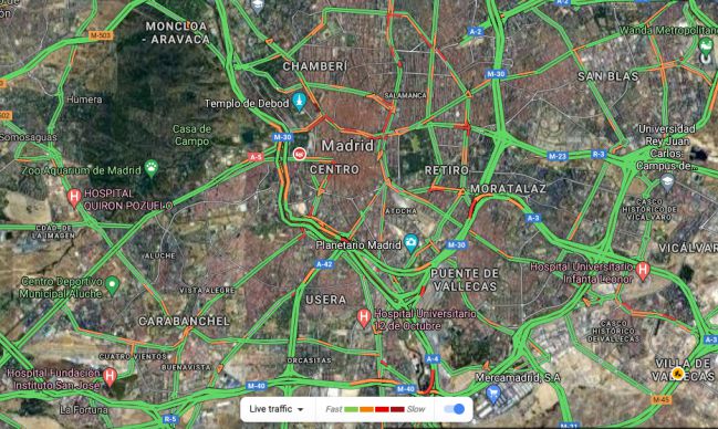 riqueza Hablar con viernes Google Maps: cómo consultar el tráfico en tiempo real y ver si hay atascos  - AS.com