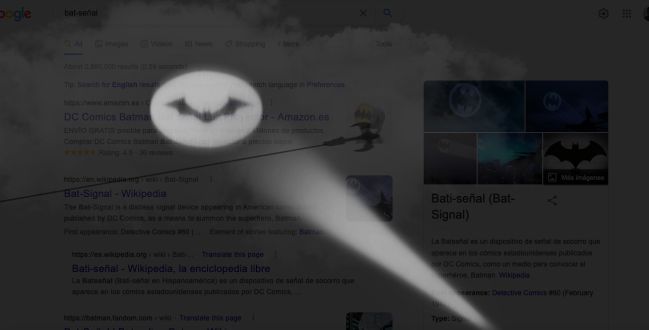 Cómo activar la bat-señal de Batman en Google: El easter egg de The Batman  