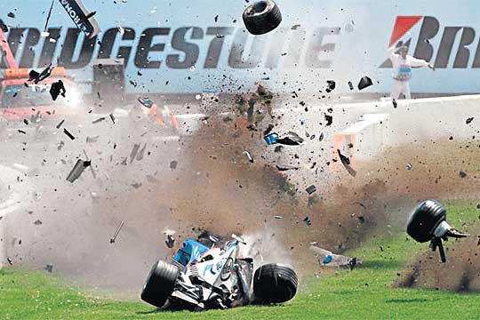 Kubica Ileso Tras Chocarse A 280km H As Com