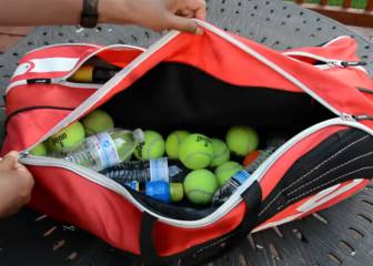 para principiantes OhhGo Raqueta de tenis para ni/ños color azul juego de tenis de aleaci/ón de hierro con pelota y bolsa de transporte