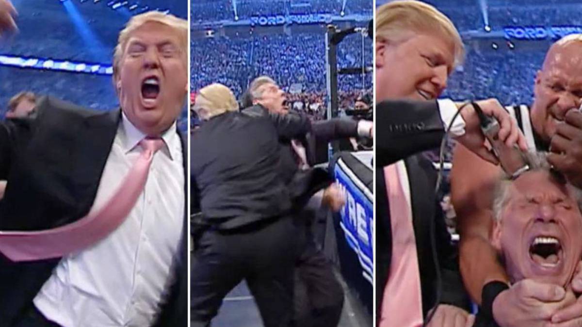 Viral Video El Dia En Que Donald Trump Lucho En La Wwe Que Show As Com